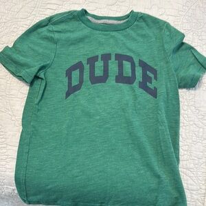 GAP Green Short Sleeve Tee with Varsity Print